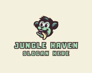 Cartoon Monkey Ape logo design