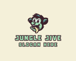 Cartoon Monkey Ape logo design