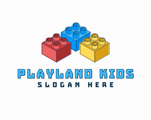 Toy Blocks Bricks logo design