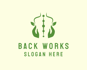 Eco Back Massage logo design