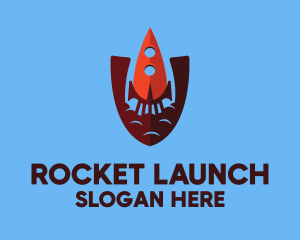 Rocket - Space Security Rocket logo design