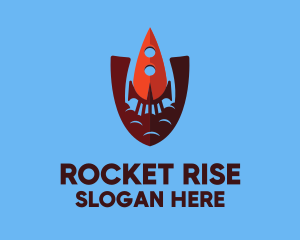 Launch - Space Security Rocket logo design