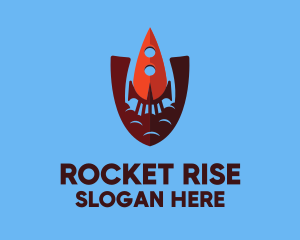 Space Security Rocket logo design