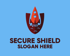 Space Security Rocket logo design