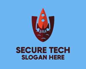 Security - Space Security Rocket logo design