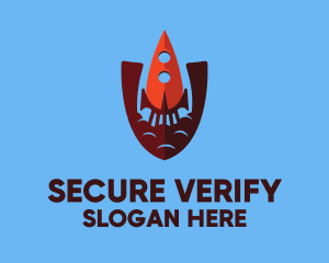 Space Security Rocket logo design