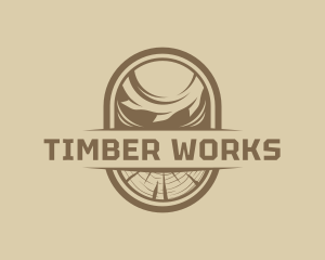 Sawmill - Sawmill Woodwork Tool logo design