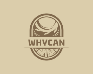 Woodcutter - Sawmill Woodwork Tool logo design