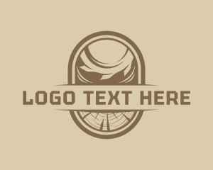 Sawmill Woodwork Tool Logo