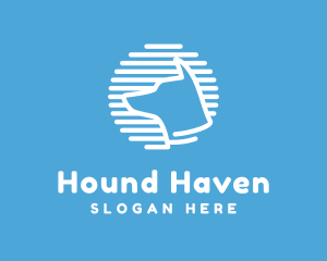 Generic Hound Outline logo design