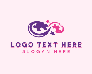 Join - Jigsaw Puzzle Learning logo design