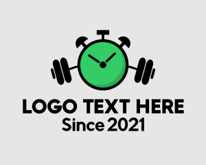 Timer - Fitness Gym Time logo design