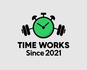 Time - Fitness Gym Time logo design