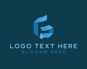 Origami Agency Letter G logo design