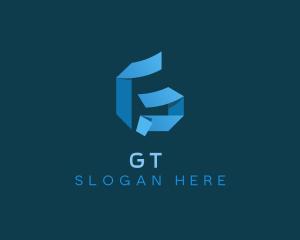 Origami Agency Letter G logo design