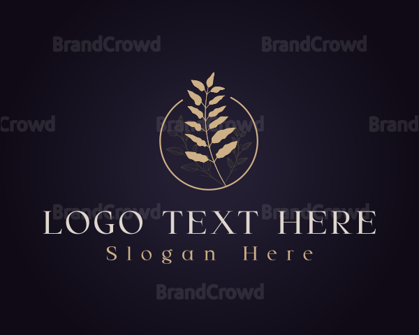 Luxury Botanical Leaf Logo