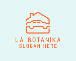 Sedan - House Car Garage logo design