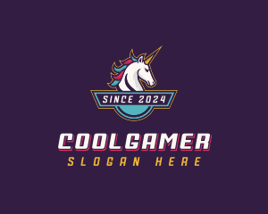 Gaming Unicorn Streamer Logo