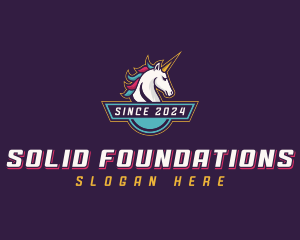 Gaming Unicorn Streamer Logo