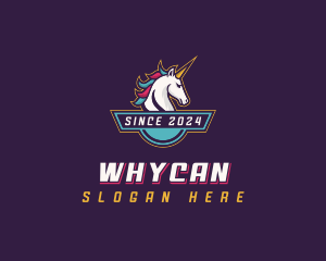 Gaming Unicorn Streamer Logo