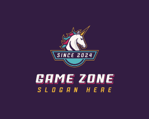 Gaming Unicorn Streamer logo design