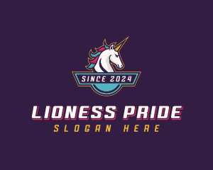 Gaming Unicorn Streamer logo design