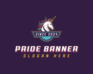 Gaming Unicorn Streamer logo design