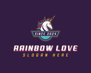 Lesbian - Gaming Unicorn Streamer logo design