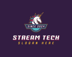 Streamer - Gaming Unicorn Streamer logo design