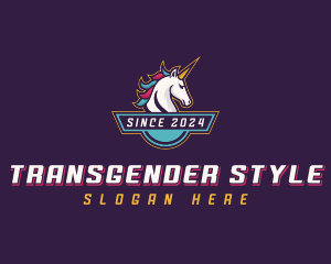 Gaming Unicorn Streamer logo design