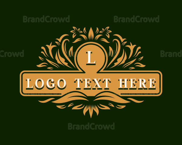 Premium Floral Boutique Logo