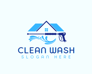 Washing - Pressure Wash Cleaner logo design