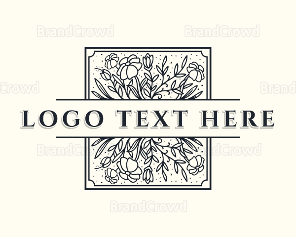 Floral Flower Garden Logo