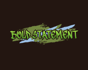 Statement - Graffiti Artist Wordmark logo design