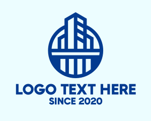 Mortgage - Blue Commercial Building logo design