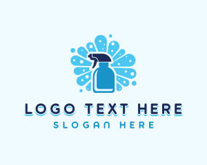 Cleaner - Housekeeping Cleaning Spray logo design