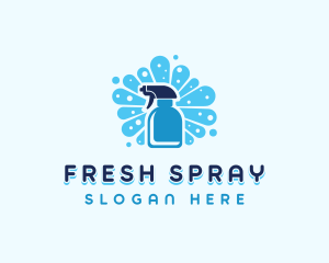 Housekeeping Cleaning Spray logo design