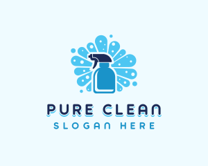 Housekeeping Cleaning Spray logo design