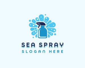 Housekeeping Cleaning Spray logo design