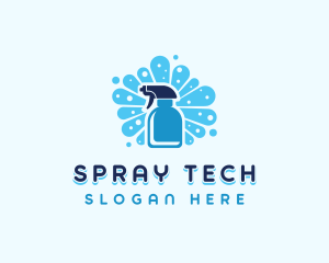 Housekeeping Cleaning Spray logo design