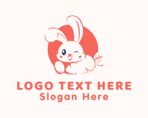 Stuffed Toy - Bunny Pet Veterinary logo design