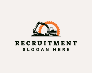 Heavy Equipment - Cog Construction Excavator logo design