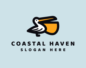 Bay - Pelican Bird Beak logo design