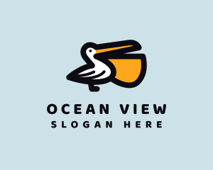  Pelican Bird Beak logo design