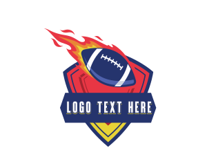Quarterback - Football Shield League logo design