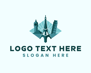 Vacation - Landmark Travel Destination logo design