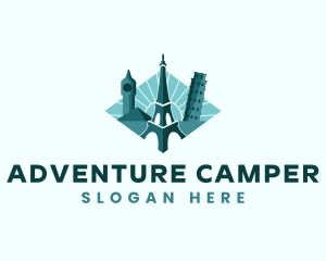 Landmark Travel Destination logo design