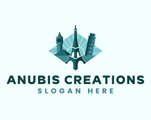 Landmark Travel Destination logo design