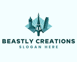 Landmark Travel Destination logo design