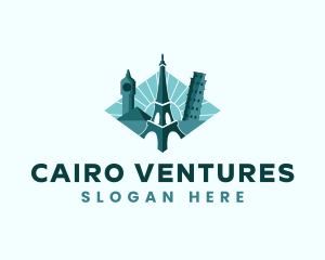 Landmark Travel Destination logo design